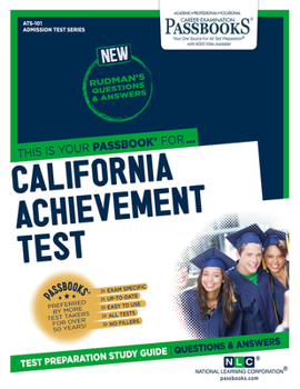 Paperback California Achievement Test (Cat) (Ats-101): Passbooks Study Guidevolume 101 Book