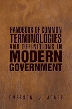 Paperback Handbook of Common Terminologies and Definitions in Modern Government Book