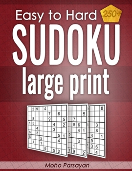 Paperback sudoku puzzles for adults: large print - Easy to Hard Book