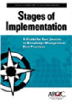 Paperback Stages of Implementation: A Guide for Your Journey to Knowledge Management Best Practices (Passport to Success Series) Book