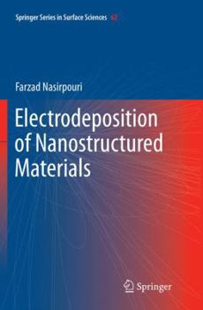 Paperback Electrodeposition of Nanostructured Materials Book