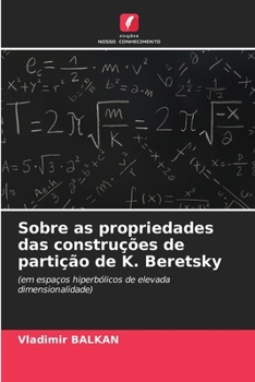 Paperback Sobre as propriedades das construções de partição de K. Beretsky [Portuguese] Book