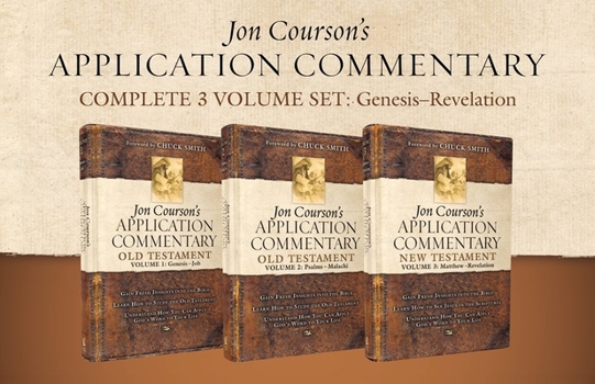 Hardcover Jon Courson's Application Commentary, Complete 3-Volume Set: Genesis - Revelation Book