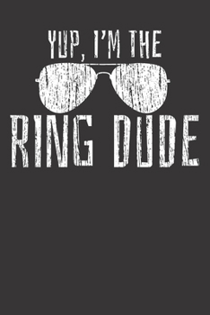Paperback Notebook: Ring Dude Vintage Wedding Marriage Dot Grid 6x9 120 Pages Book