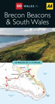 Paperback Aa 50 Walks in Brecon Beacons & South Wales Book