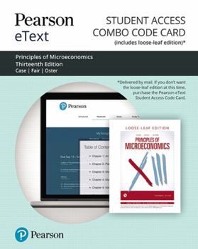 Printed Access Code Pearson Etext for Principles of Microeconomics -- Combo Access Card Book