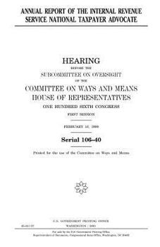 Annual report of the Internal Revenue Service National Taxpayer Advocate