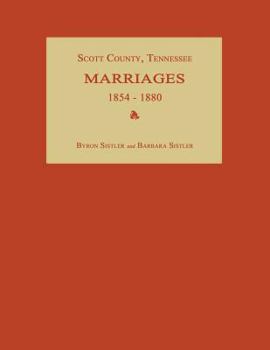 Scott County, Tennessee, Marriages 1854-1880