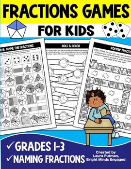 Paperback Fractions Games for Kids Book