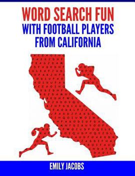 Paperback Word Search Fun with Football Players from California Book