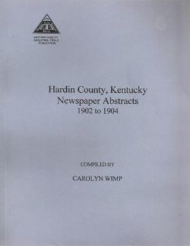 Unknown Binding Hardin County, Kentucky, newspaper abstracts, 1902-1904 Book