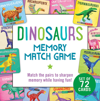 Board Game Dinosaurs Memory Match Game (Set of 72 Cards) Book