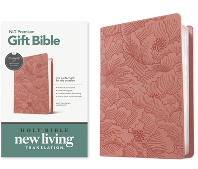 Imitation Leather Premium Gift Bible Nlt, Filament Enabled (Leatherlike, Dusty Pink Petals, Red Letter) Book