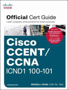 Hardcover Ccent/CCNA Icnd1 100-101 Official Cert Guide Book