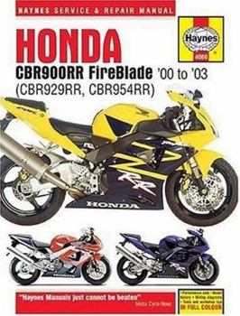 Hardcover Haynes Honda CBR900RR Fireblade '00 to '03: CBR929RR, CBR954RR Book