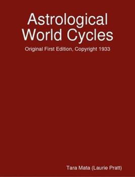 Paperback Astrological World Cycles - Original First Edition, Copyright 1933 Book