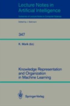 Paperback Knowledge Representation and Organization in Machine Learning Book