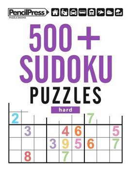 Paperback 500+ Sudoku Puzzles Hard: Sudoku Puzzle Book Hard (with answers) Book