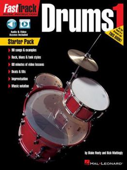 Paperback Fasttrack Drum Method Starter Pack Book/Online Media Book