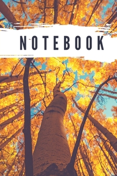 Notebook: Lined Notebook Journal - Yellow trees - 120 Pages -  (6 x 9 inches)