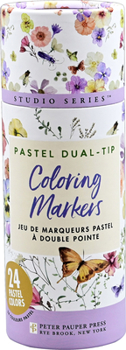 Misc. Studio Series Dual-Tip Pastel Coloring Markers Tube Set (24-Colors) Book