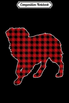 Composition Notebook: Australian Shepherd Christmas Dog Buffalo Plaid  Journal/Notebook Blank Lined Ruled 6x9 100 Pages