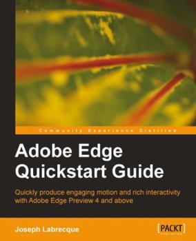 Paperback Adobe Edge QuickStart Guide Book