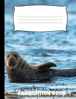 Paperback Composition Book: Seal Composition Notebook Wide Ruled Book