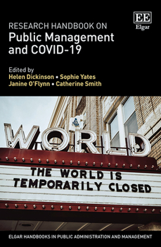 Hardcover Research Handbook on Public Management and COVID-19 (Elgar Handbooks in Public Administration and Management) Book