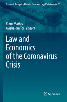 Paperback Law and Economics of the Coronavirus Crisis Book