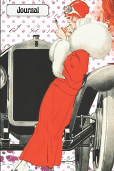 Flapper Dress Roaring Twenties Journal: Lined Notebook 20s Vintage Fashion 1920s Gift for Women