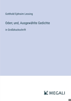 Paperback Oden; und, Ausgewählte Gedichte: in Großdruckschrift [German] Book