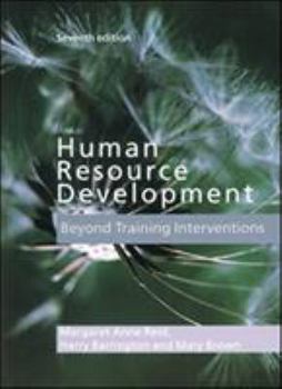 Paperback Human Resource Development: Beyond Training Interventions Book