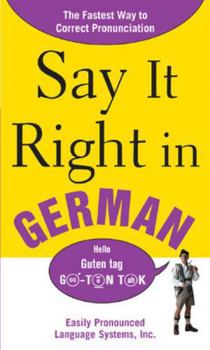 Paperback Say It Right in German Book