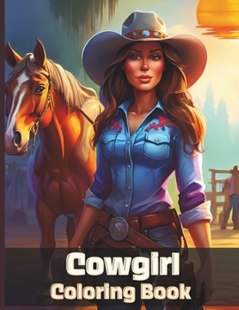 Cowgirl Coloring Book: Western Themed Coloring Pages Featuring Cowgirls, Cowboys, Bulls & Horses for Teens & Adults