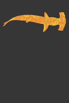 Paperback Notebook: Hammerhead Shark Halloween Party Pumpkin Pattern Gift Dot Grid Dotted 6x9 120 Pages Book