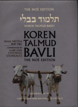 Hardcover Koren Talmud Bavli Noe, Vol 26: Bava Metzia Part 2, Hebrew/English, Large, Color Edition Book