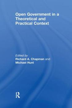 Paperback Open Government in a Theoretical and Practical Context Book