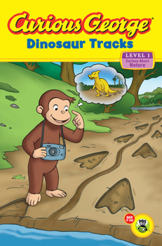 Paperback Curious George Dinosaur Tracks Book