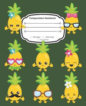 Paperback Yes, I Love Ananas: Cute Composition Notebook Wide Ruled Book