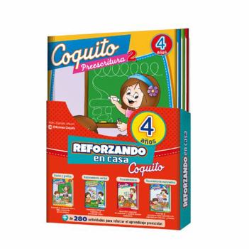 Paperback PACK Reforzando en casa con Coquito (4 libros) 4 años Book