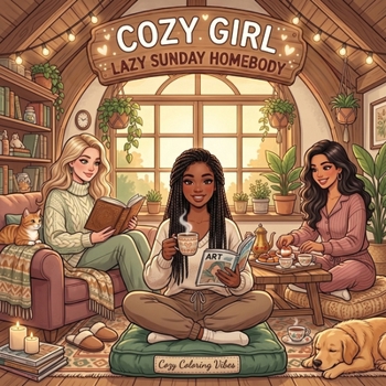 Cozy Girl Lazy Sunday Homebody: Cute Comfy Coloring Book for Adults & Teens | Easy Bold Line Hygge Design & Relaxing Home Scenes, Daily Good Vibes ... Art Screen-Free Gift (Cozy Girl Collection)