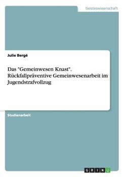 Paperback Das "Gemeinwesen Knast". Rückfallpräventive Gemeinwesenarbeit im Jugendstrafvollzug [German] Book