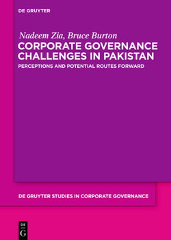 Hardcover Corporate Governance Challenges in Pakistan: Perceptions and Potential Routes Forward Book