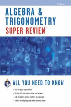 Paperback Algebra & Trigonometry Super Review Book