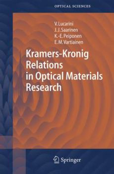 Paperback Kramers-Kronig Relations in Optical Materials Research Book