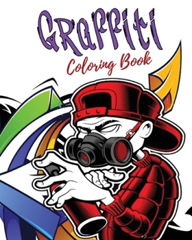 Paperback Graffiti Coloring Book: Best Street Art Coloring Book [Large Print] Book