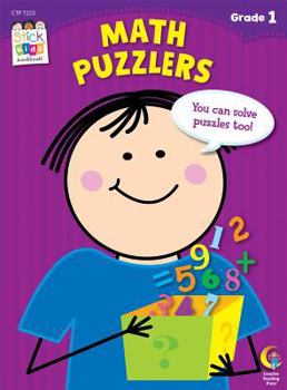 Paperback Math Puzzlers, Grade 1 Book