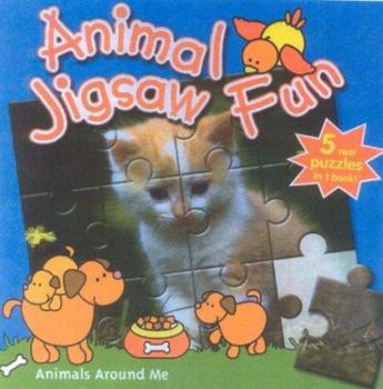 Board book Animals Around Me: Animal Jigsaw Fun Book