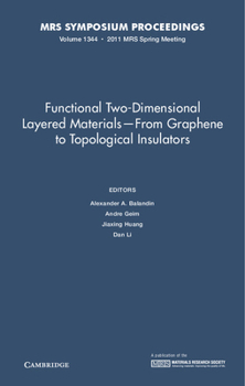 Hardcover Functional Two-Dimensional Layered Materials from Graphene to Topological Insulators: Volume 1344 Book